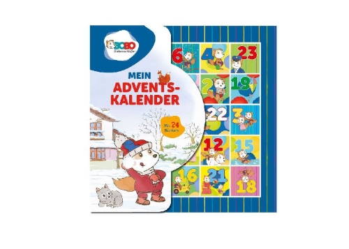 Buchcover und Innenansicht für das Buch: Mein Adventskalender Bobo Siebenschläfer