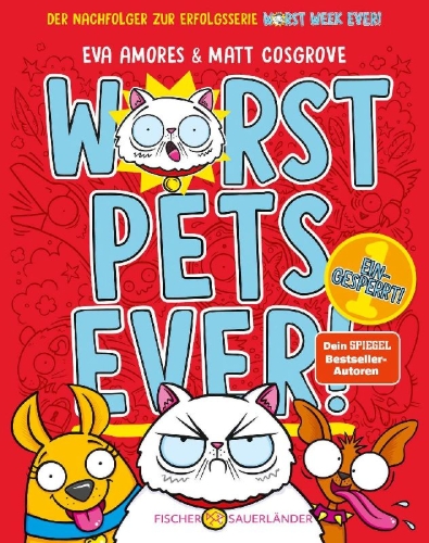 Buchcover und Innenansicht für das Buch: Worst Pets Ever - Locked up!