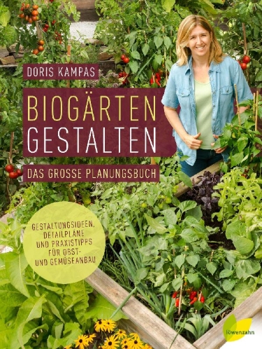Buchcover und Innenansicht für das Buch: Biogärten gestalten