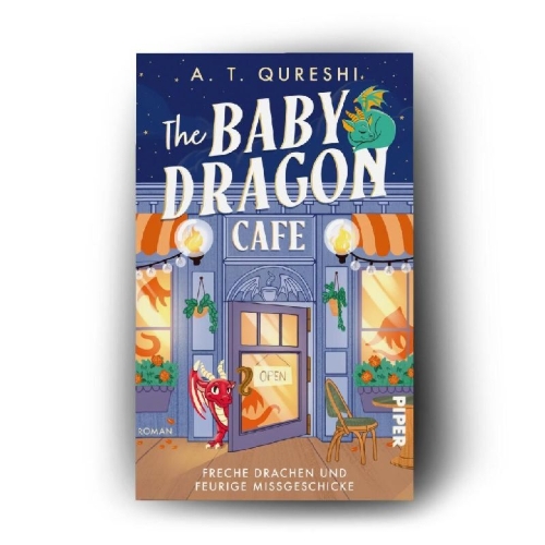Buchcover und Innenansicht für das Buch: The Baby Dragon Café
