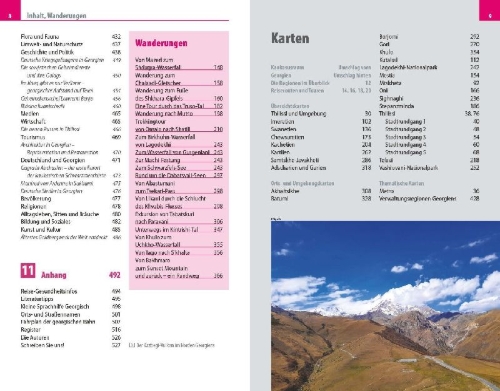 Buchcover und Innenansicht für das Buch: Reise Know-How Reiseführer Georgien