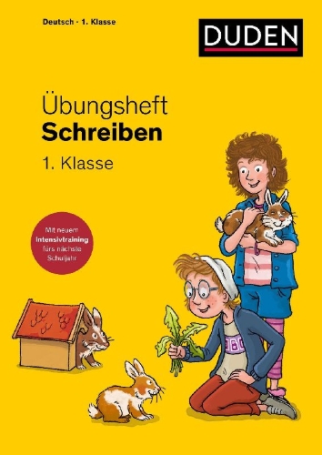 Buchcover und Innenansicht für das Buch: Übungsheft - Schreiben 1. Klasse