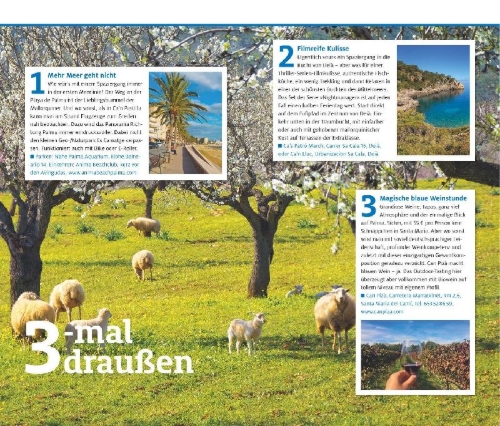 Buchcover und Innenansicht für das Buch: ADAC Reiseführer plus Mallorca