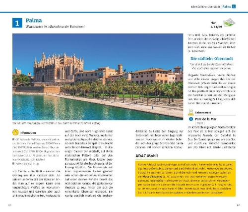 Buchcover und Innenansicht für das Buch: ADAC Reiseführer plus Mallorca
