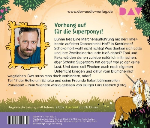 Buchcover und Innenansicht für das Buch: Die Haferhorde - Teil 17: Märchenstund' hat Heu im Mund