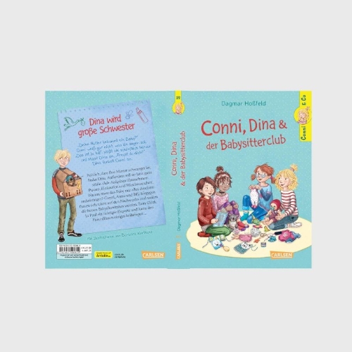 Buchcover und Innenansicht für das Buch: Conni & Co 12: Conni, Dina und der Babysitterclub