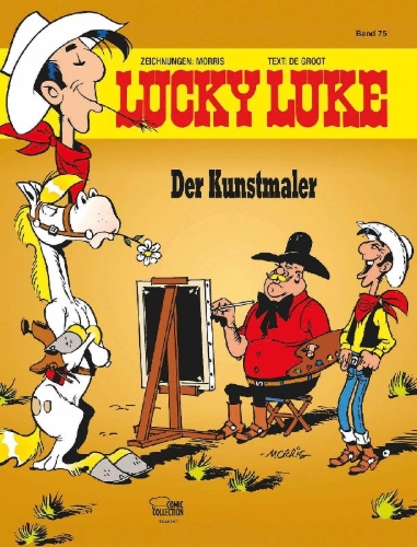Buchcover und Innenansicht für das Buch: Lucky Luke 40: L'artiste peintre