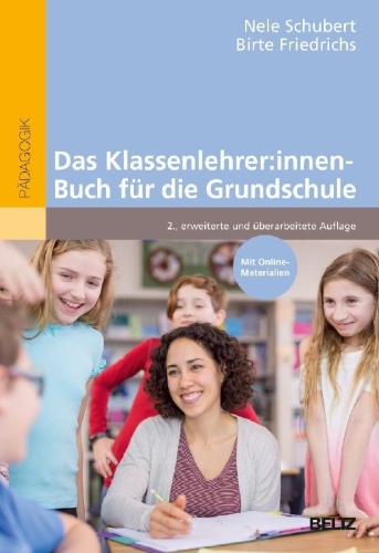 Buchcover und Innenansicht für das Buch: Das Klassenlehrer:innen-Buch für die Grundschule