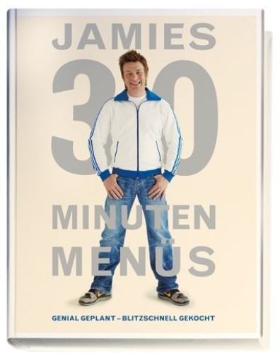 Buchcover und Innenansicht für das Buch: Jamies 30 Minuten Menüs