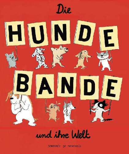 Buchcover und Innenansicht für das Buch: Die Hundebande und ihre Welt