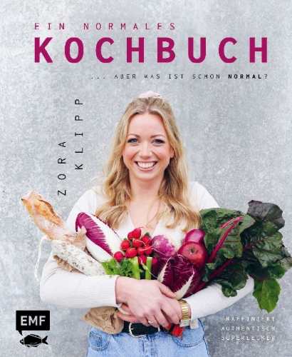 Buchcover und Innenansicht für das Buch: Ein normales Kochbuch ... aber was ist schon normal?