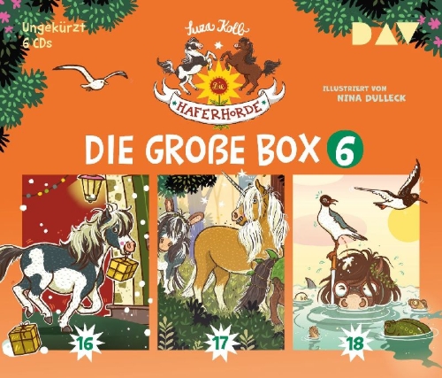 Buchcover und Innenansicht für das Buch: Die Haferhorde - Die große Box 6 (Teil 16-18)