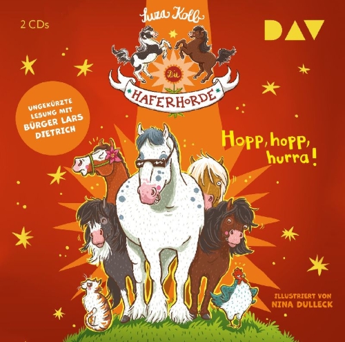 Buchcover und Innenansicht für das Buch: Die Haferhorde 06: Hopp, hopp, hurra!