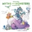 Buchcover und Innenansicht für das Buch: Pop Manga Myths and Monsters Coloring Book