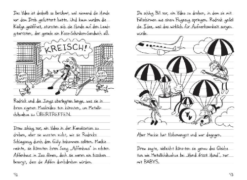 Buchcover und Innenansicht für das Buch: Diary of a Wimpy Kid 17