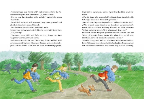 Buchcover und Innenansicht für das Buch: Gefahr am Waldsee