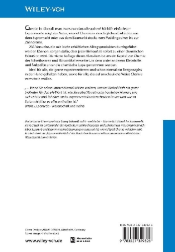 Buchcover und Innenansicht für das Buch: Experimente mit Supermarktprodukten