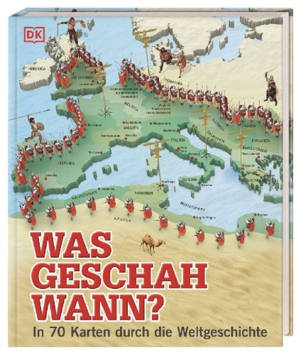 Buchcover und Innenansicht für das Buch: Wo in aller Welt. Was geschah wann?