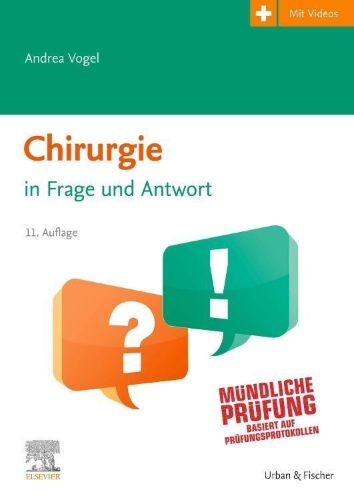 Buchcover und Innenansicht für das Buch: Chirurgie in Frage und Antwort