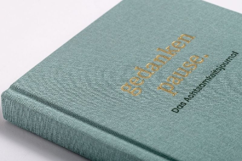 Buchcover und Innenansicht für das Buch: Gedankenpause