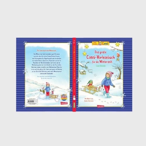 Buchcover und Innenansicht für das Buch: Das große Conni-Vorlesebuch für die Winterzeit