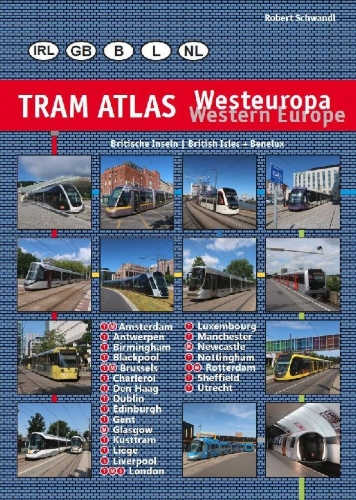Buchcover und Innenansicht für das Buch: Tram Atlas Westeuropa/Western Europe