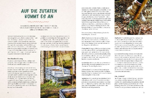 Buchcover und Innenansicht für das Buch: Mein Garten, meine Rezepte