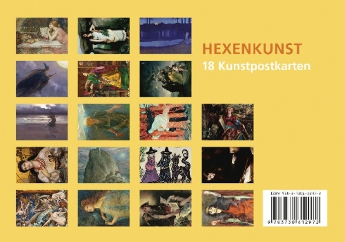 Buchcover und Innenansicht für das Buch: Postkarten-Set Hexenkunst