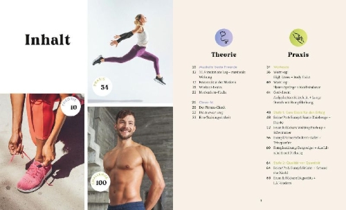Buchcover und Innenansicht für das Buch: Fit in 15