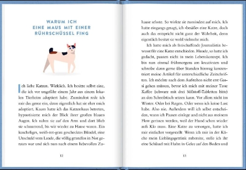 Buchcover und Innenansicht für das Buch: Von Katzen und ihren Dosenöffnern
