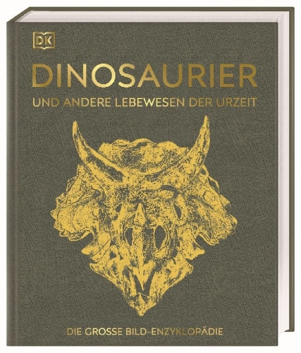 Buchcover und Innenansicht für das Buch: Dinosaurier und andere Lebewesen der Urzeit