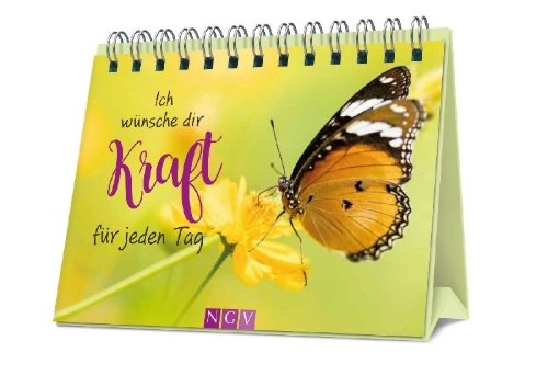 Buchcover und Innenansicht für das Buch: Ich wünsche dir Kraft für jeden Tag