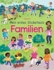 Buchcover und Innenansicht für das Buch: Mein erstes Stickerbuch: Familien
