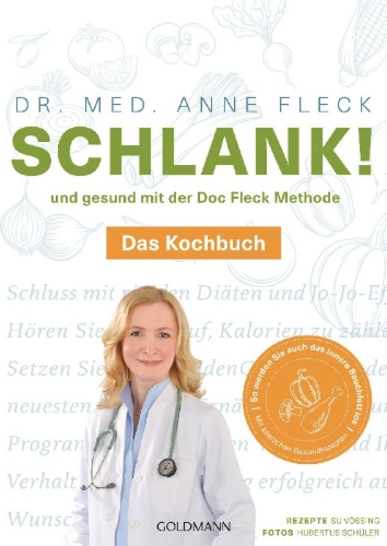 Buchcover und Innenansicht für das Buch: Schlank! und gesund mit der Doc Fleck Methode
