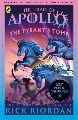 Buchcover und Innenansicht für das Buch: The Tyrant's Tomb (The Trials of Apollo Book 4)