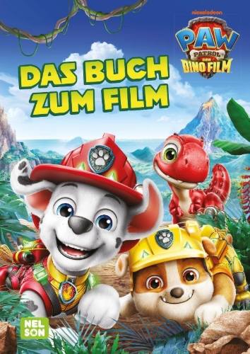 Buchcover und Innenansicht für das Buch: PAW Patrol Geschichtenbuch: PAW Patrol - Der Dinofilm: Das Buch zum Film