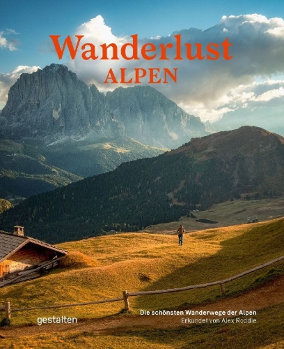Buchcover und Innenansicht für das Buch: Wanderlust Alpen (Kompaktausgabe)