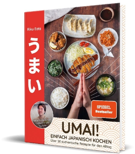 Buchcover und Innenansicht für das Buch: Umai! Einfach japanisch kochen
