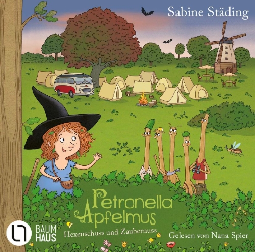 Buchcover und Innenansicht für das Buch: Petronella Apfelmus - Hexenschuss und Zaubernuss
