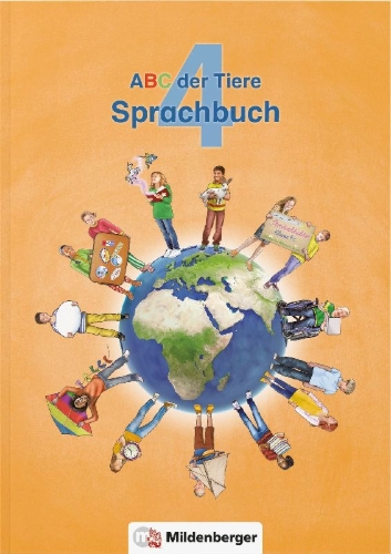 Buchcover und Innenansicht für das Buch: ABC der Tiere 4 - Sprachbuch