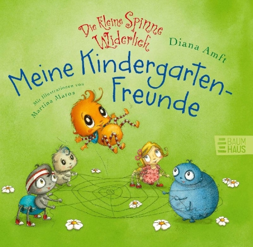 Buchcover und Innenansicht für das Buch: Die kleine Spinne Widerlich - Meine Kindergartenfreunde