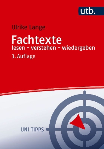 Buchcover und Innenansicht für das Buch: Fachtexte lesen - verstehen - wiedergeben