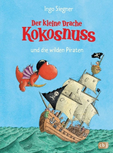 Buchcover und Innenansicht für das Buch: Der kleine Drache Kokosnuss 09 und die wilden Piraten