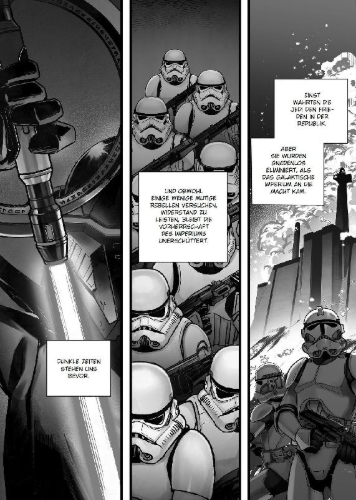 Buchcover und Innenansicht für das Buch: Star Wars Jedi: Fallen Order (Manga) 01