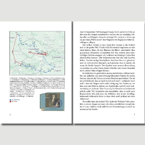 Buchcover und Innenansicht für das Buch: Zu zweit in den September