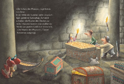 Buchcover und Innenansicht für das Buch: Der kleine Drache Kokosnuss - Abenteuer & Wissen - Altes Ägypten