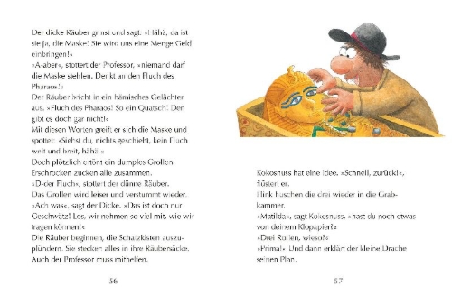 Buchcover und Innenansicht für das Buch: Der kleine Drache Kokosnuss - Abenteuer & Wissen - Altes Ägypten