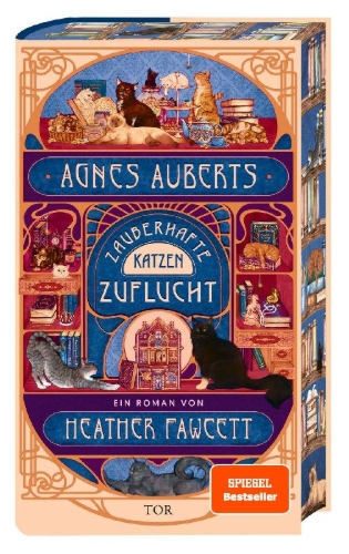 Buchcover und Innenansicht für das Buch: Agnes Aubert's Mystical Cat Shelter