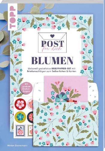 Buchcover und Innenansicht für das Buch: Post für dich. Blumen