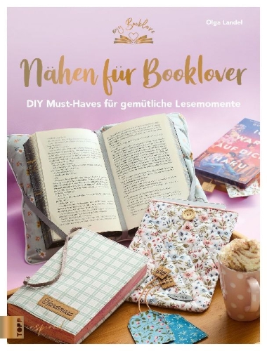 Buchcover und Innenansicht für das Buch: Nähen für Booklover